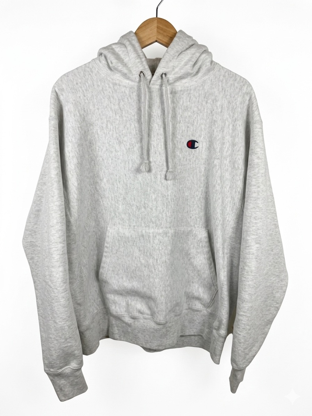 Champion Men’s/Unisex Light Gray Reverse Weave Pullover Hoodie L